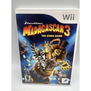 Madagascar 3: The Video Game (Nintendo Wii, 2012) Video Game Complete In Box